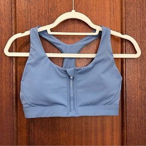 Athleta Ultimate Zip Front Bra A-C - Blue